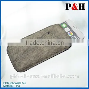 Pouch Leather Case for Iphone6, Flip Case Cover Pouch,flip Leather Case Cover for Iphone6 thumbnail-1