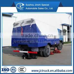Vacuum Road Sweeper Truck With Sweeping Brushes thumbnail-4