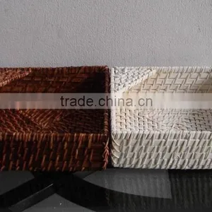 Bamboo Rattan Napkin Holder thumbnail-1