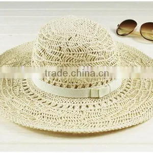 Top Grade Latest Ladies Straw Beach Floppy Hats thumbnail-3