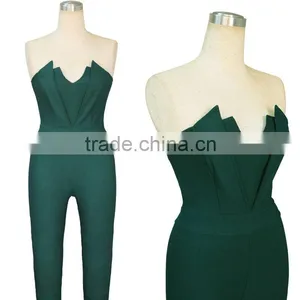 New Office Ladies Clubwear V Neck Playsuit Bodycon Party Women Jumpsuits Rompers thumbnail-4
