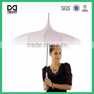 16 Ribs Pagoda Umbrella of Lady Rain Umbrella thumbnail-1