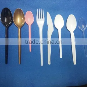 Plastic Spoon / Fork / Knife - High Quality Clear PP Disposable Plastic Cutlery thumbnail-1
