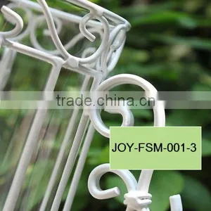 Glass Vase With Metal Stand Flower Vase thumbnail-4