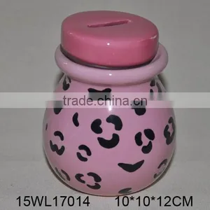 Ceramic Coin Bank With Hanging Ornament in Bright Color thumbnail-4
