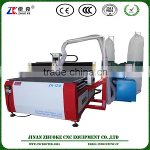1218 China Cheap 220V Single Phase Advertising Wood CNC Router Carving Machine With Vacuum Table Dust Collector DSP Control thumbnail-1