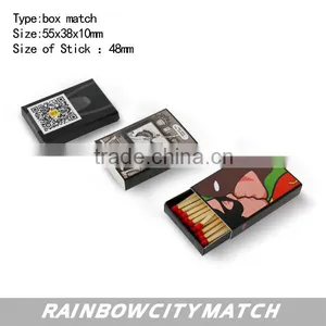 Small Box Matches With Art Logo Printting thumbnail-2