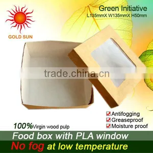 2013 Newest Fast Food Packaging,Square Fast Food Box With Window thumbnail-2