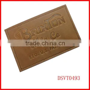 Unique Design Clothing Label, Brand Label, Custom Embossed Leather Label thumbnail-1