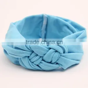 Fashion Bow Tie Plain Cotton Headwrap, thumbnail-3