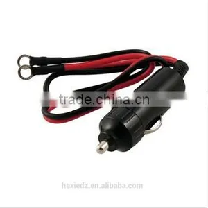 DC 12V Car Auto Push Button Cigarette Lighter Black With 38cm Cable thumbnail-1