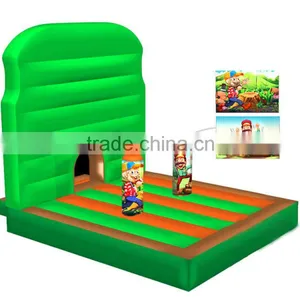 Funny Commercial Inflatable Jungle Bounce House, Air Bouncer Inflatable Trampoline thumbnail-4