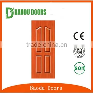Baodu Popular Designs Mdf Veneer Melamine Board Wood Door Skin thumbnail-1