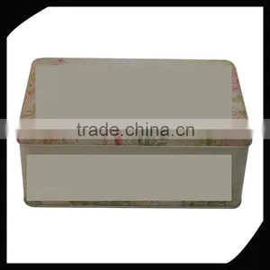 Good Quality Antique Rectangular Metal Tin Boxes/hot Sale Rectangular Tin Box/Food Safe Empty Rectangular Metal Tin Box thumbnail-1