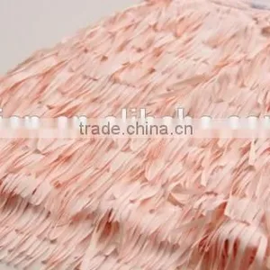 Lovely Tassels Girls Pink Dress Sleeveless Fashion Girls Pink Dress thumbnail-3