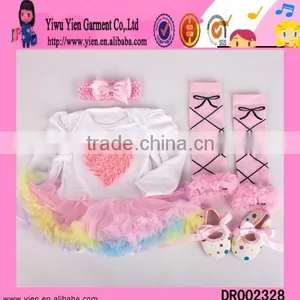 Baby Girls Tutu Skirt Sets Hair Bands Dress Socks Shoes Tutu Skirt Sets thumbnail-1