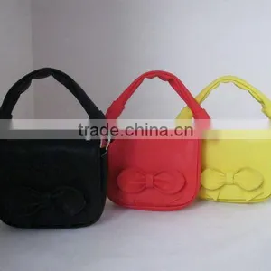 Sweet Bowknot Bags, Yellow Cute Bags for Girls thumbnail-1
