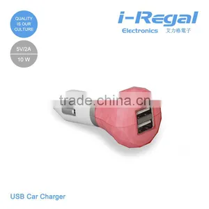 New Arrival Universal Car Cell Phone Chargers Dual Usb Car Charger thumbnail-2