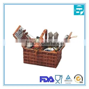 Stainless Steel Outdoor Picnic Set With Basket thumbnail-1