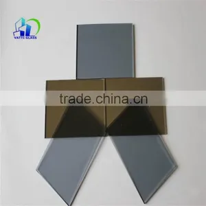 Balcony Sliding Reflective Dark Green Glass Door 3 Panel Sliding Coating Glass Door Reflective Coating Glass Panel Garage Door thumbnail-3