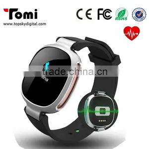 Sport Waterproof Smart Wristband E08 Smart Band Heart Rate Monitor Mp3 Player Fitness Bracelet for OS Android thumbnail-1