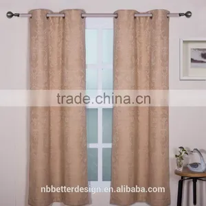 1PC CLASSICAL DESIGN JACQUARED COATING BLACKOUT CURTAIN FABRIC WITH 100% POLYESTER FABRIC FOR CURTAINS thumbnail-2