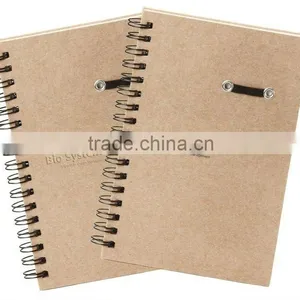 Wire O Binding Thick Kraft Paper Hard Cover Printed Notebook Wholesale thumbnail-1