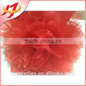 Hot Sale Wedding Decoration Cheap Flower Otganza Chair Sashes thumbnail-4