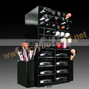 Wall Mounted Acrylic Cosmetic Makeup Organizer Holder thumbnail-1
