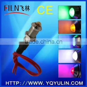 8mm 12 Volt Led Indicator Lamp With 20cm Wire thumbnail-1