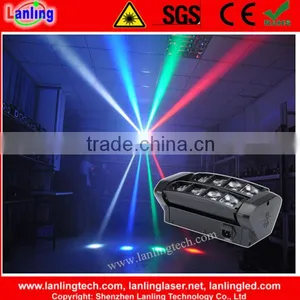 8*3W Mini Moving Head Spider LED Disco Effect Party Light thumbnail-1