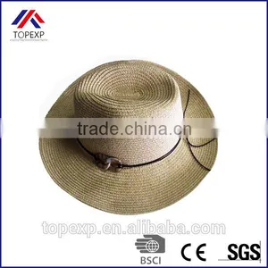 Folding Straw Cowboy Hat For Sale Fedora Straw Hat thumbnail-5