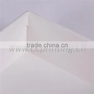 White Engagement Paper Gift Box Packaging Box With Blue Ribbon thumbnail-6