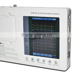 3 Channel 12 Lead Color Screen ECG EKG Machine Electrocardiograph by Wholesale Price thumbnail-2