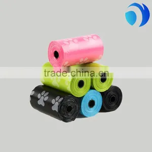 Paw Printed Design Plastic Pet Waste Bags on Roll thumbnail-1