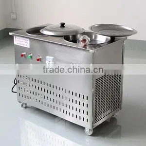 Newest Double Pan Rolling Fry Ice Cream Machine for Sale thumbnail-2