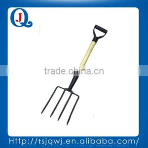 Farming Garden Tools 4 Prong Steel or Wooden Handle Steel Digging Fork thumbnail-1