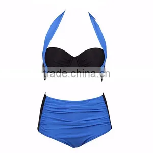Women's Bandage Cris Cross Swimwear Push Up Bating Suit High Waist Bikini thumbnail-5