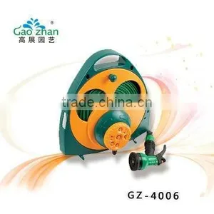15m Flat Decorative Garden Hose Reel With Spray Gun thumbnail-1
