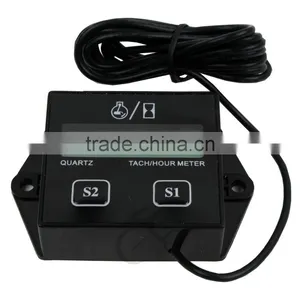 Motorcycle SPARK PLUGS ENGINE Digital TACH HOUR METER Tachometer Gauge MOTORCYCLE BIKE ATV thumbnail-1