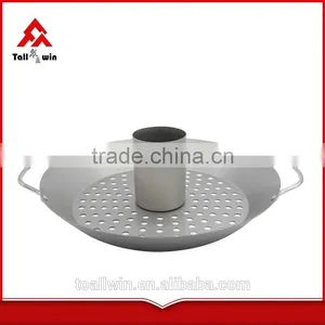 High Quality Carbon Steel BBQ Grill Pan With Removable Handles thumbnail-4