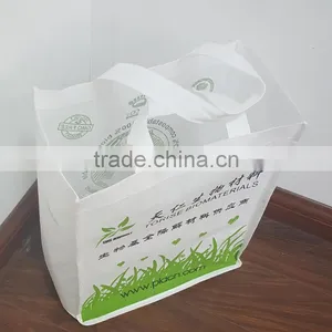 Wholesale Accept Custom Printed Certified Compostable PLA Non-woven Shopping Bag thumbnail-3