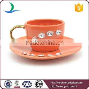 Ceramic Coffee Set Tea Sets With Gold Plated For Hotel thumbnail-3