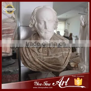 European Marble Man Head Statue For Sale thumbnail-1