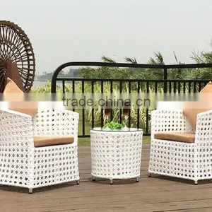 White Outdoor Rattan Chair, Garden White Chair thumbnail-4