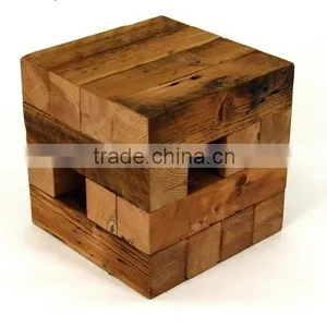 Rustic Wooden Coffee Table thumbnail-1
