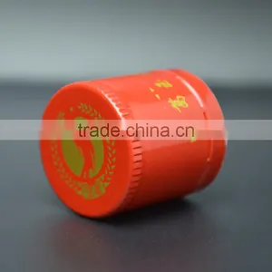 Factory Price Red Aluminum Cap for Wine Glass Bottle thumbnail-2