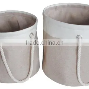 Store More Polyester Lining Fabric Laundry Basket, Folding Laundry Basket thumbnail-3