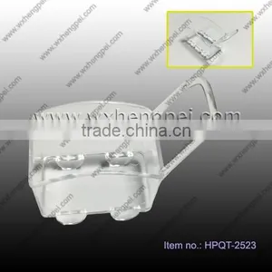 Cleverish Portable Cute Transparent Cart Plastic Storage Jewelry Wedding Box Kit thumbnail-1