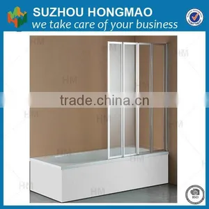 Aluminum Frame Bathroom Folding Bath Screen thumbnail-1